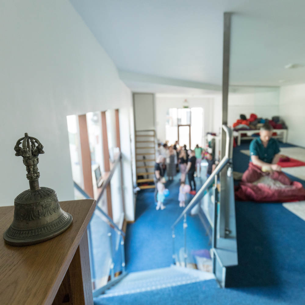 Meditation room at the Dublin Diamond Way Buddhist Centre